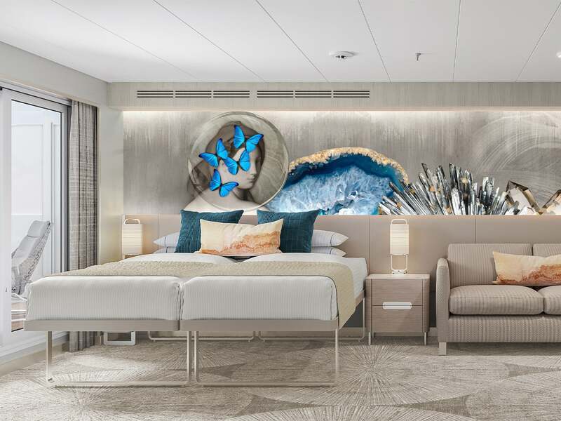 Forward-Facing Club Balcony Suite with Large Balcony